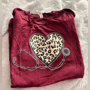 Bella Canvas Burgundy Tee